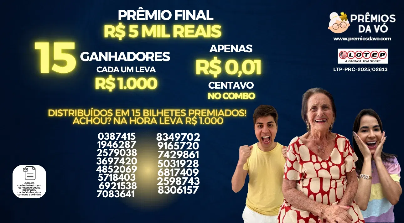 15 GANHADORES DE R$ 1.000 + R$ 5 MIL DE PRÊMIO FINAL 😱 POR R$ 0,01 CENTAVO NO COMBO