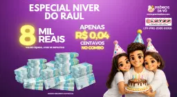 R$ 8 MIL REAIS 😱 POR R$ 0,04 CENTAVOS NO COMBO
