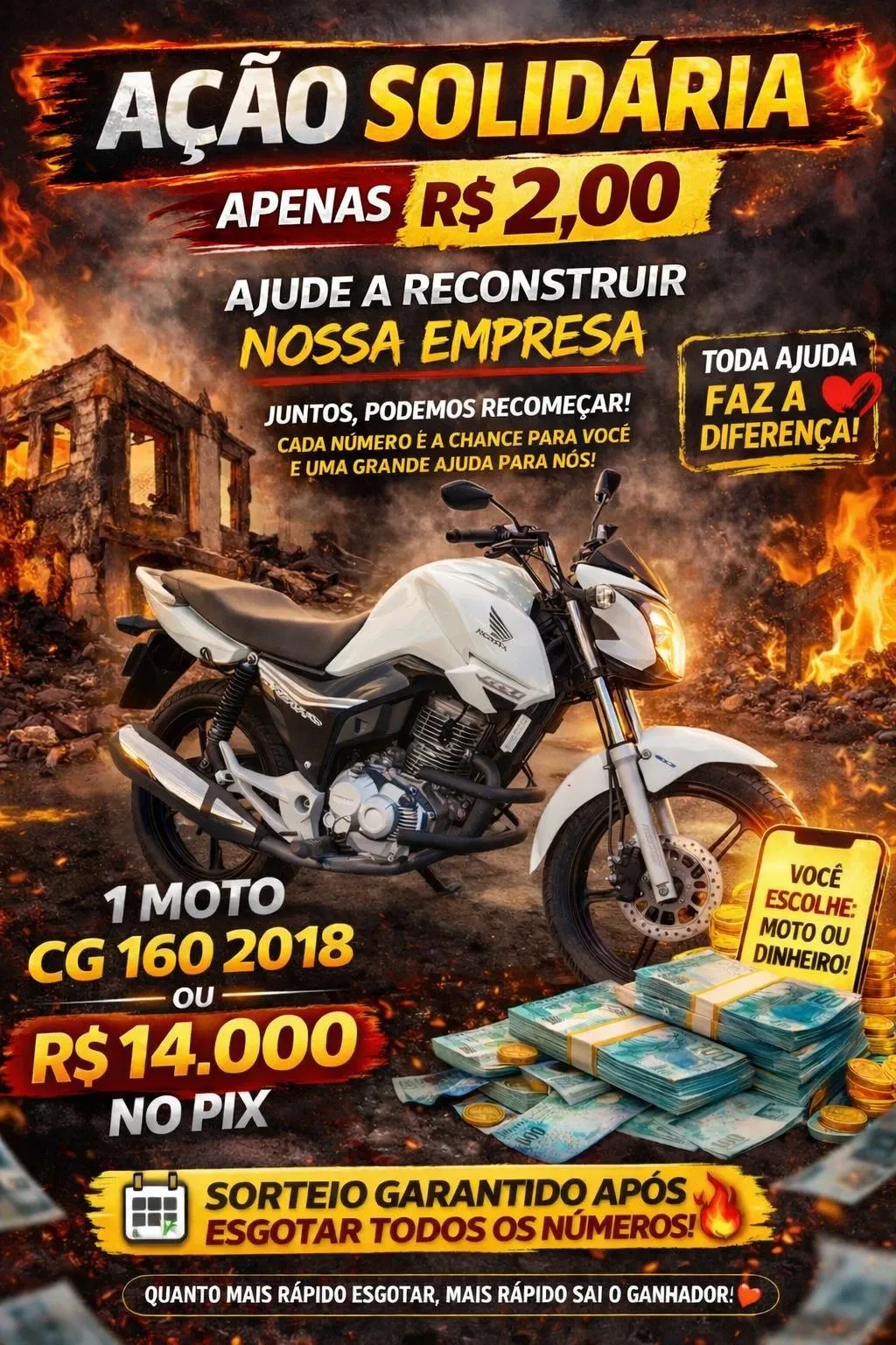 Reconstruindo um sonho destruído após incêndio
